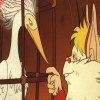 Having a chat with an arietta bird. [The Crystal Queen]